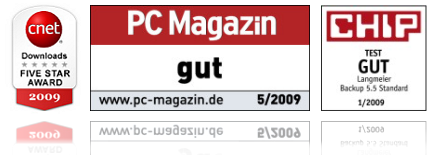 Backup - Auszeichnungen