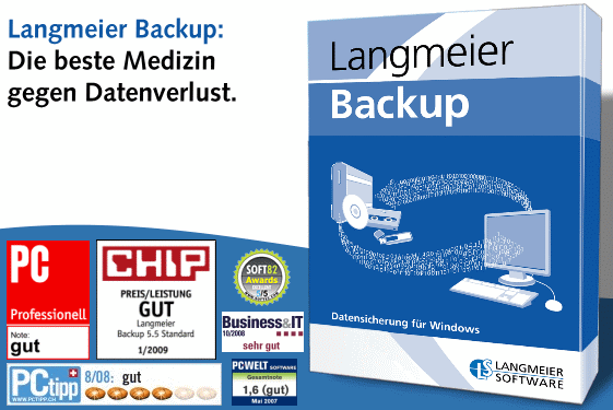 Langmeier Backup ist die vielfach ausgezeichnete Backup-Software zur Datensicherung Langmeier Backup ist die vielfach ausgezeichnete Backup-Software zur Datensicherung