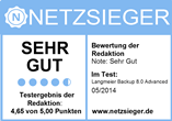 Hodnocení testu „Netzsieger“