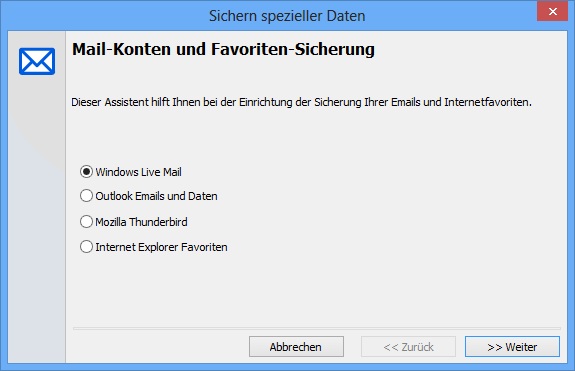 email-datensicherung