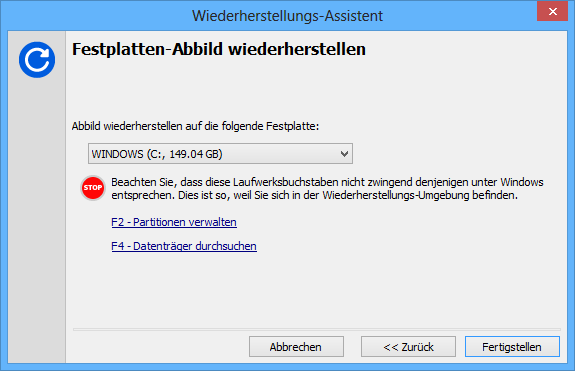 Za pomocą Langmeier Backup możesz przywrócić wcześniej utworzoną kopię zapasową kompletnego systemu operacyjnego Windows ze wszystkimi programami i ustawieniami. Aby to zrobić, potrzebujesz nośnika startowego, który możesz utworzyć w Langmeier Backup. Tutaj pokazujemy, jak to zrobić.