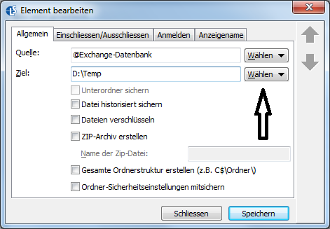 La sauvegarde des boîtes aux lettres, des calendriers et des contacts d'un serveur Exchange est également possible avec Langmeier Backup. Tu apprendras ici comment procéder.